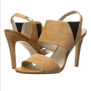 Calvin Klein Safari Suede Heeled Sandal